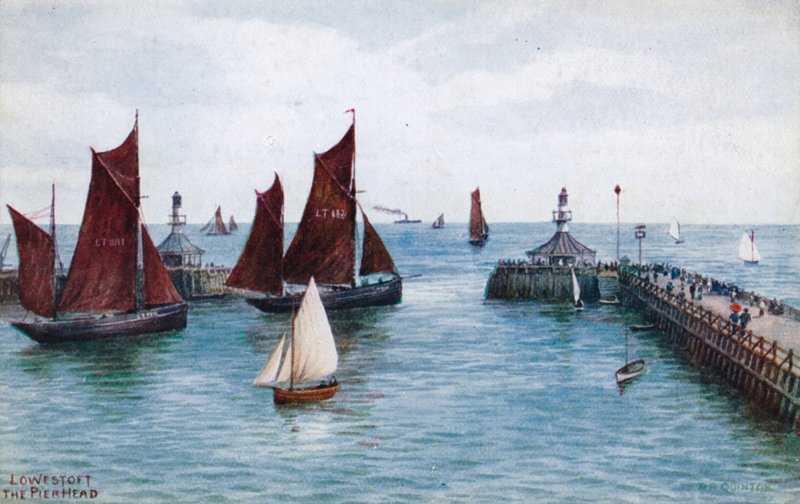 Lowestoft, la cabeza del muelle de Alfred Robert Quinton