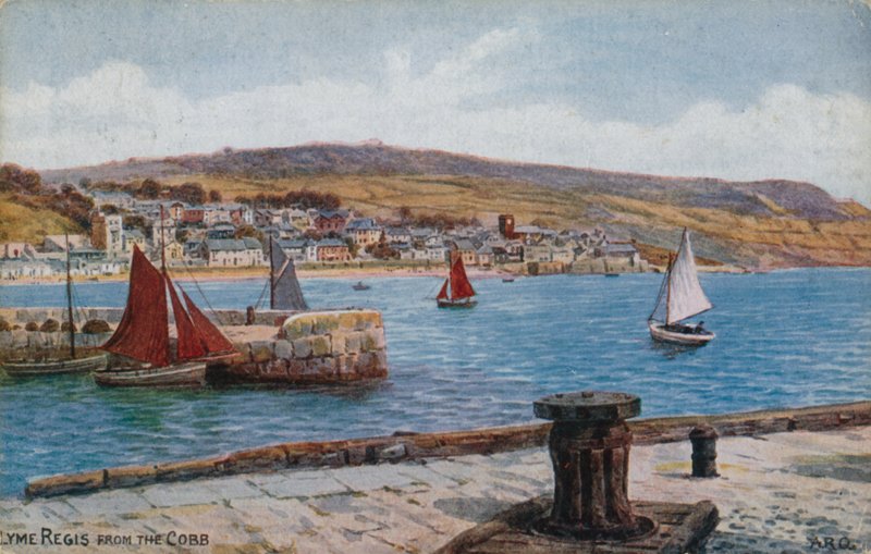 Lyme Regis desde el Cobb de Alfred Robert Quinton