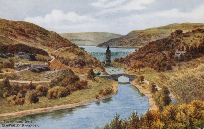 Presa de Pen-y-Garig, Valle de Elan, Rhayader de Alfred Robert Quinton