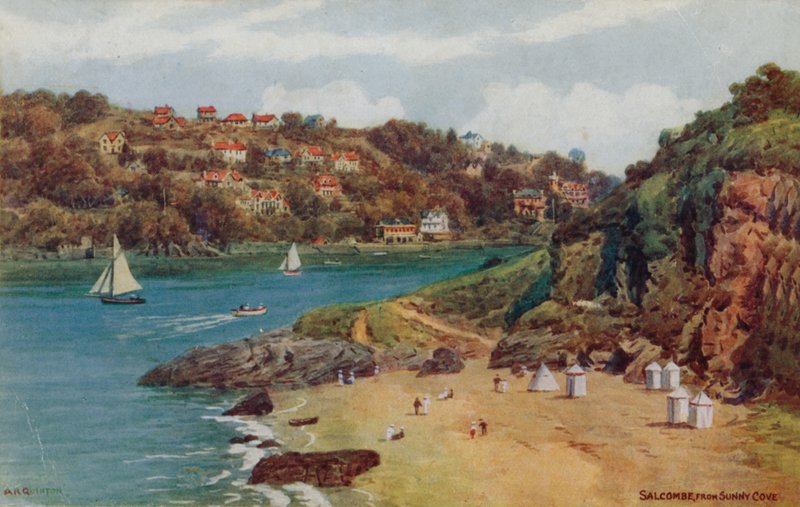 Salcombe, desde Sunny Cove de Alfred Robert Quinton