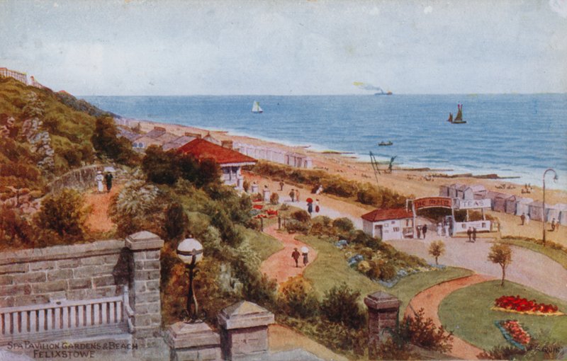 Jardines del Pabellón Spa y Playa, Felixstowe de Alfred Robert Quinton