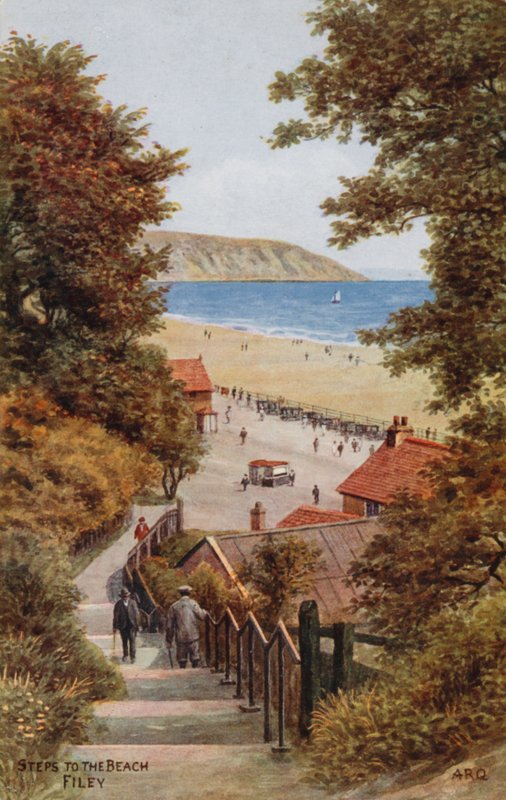 Escaleras a la Playa, Filey de Alfred Robert Quinton