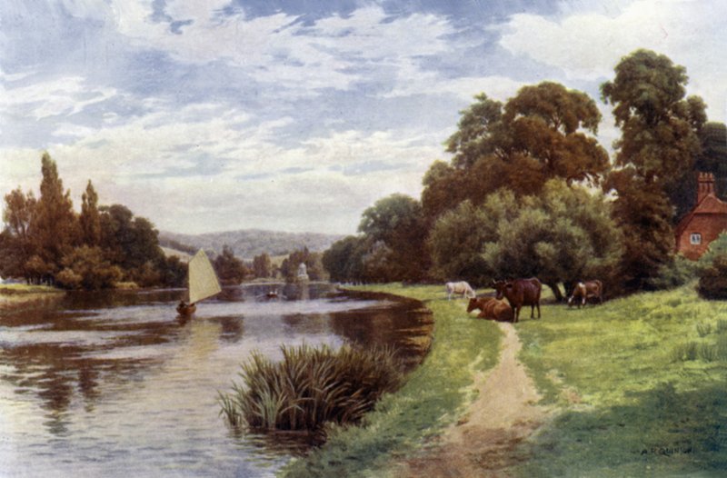Isla del Templo, cerca de Henley de Alfred Robert Quinton