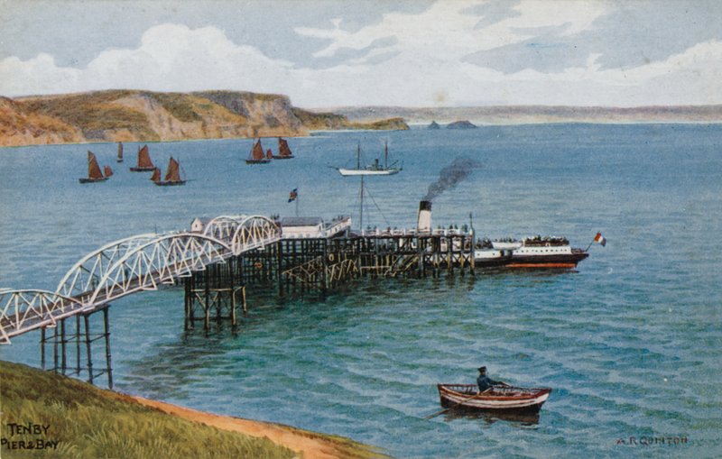 Tenby, Muelle y Bahía de Alfred Robert Quinton