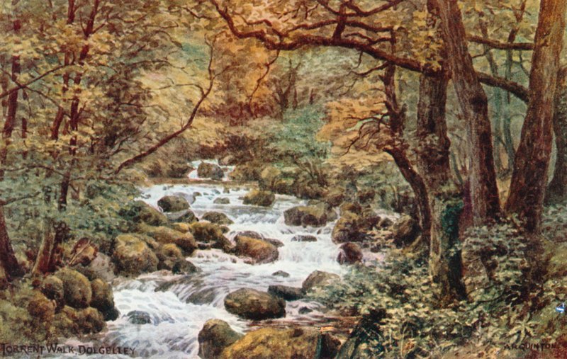 Caminata por el Torrente, Dolgelley de Alfred Robert Quinton