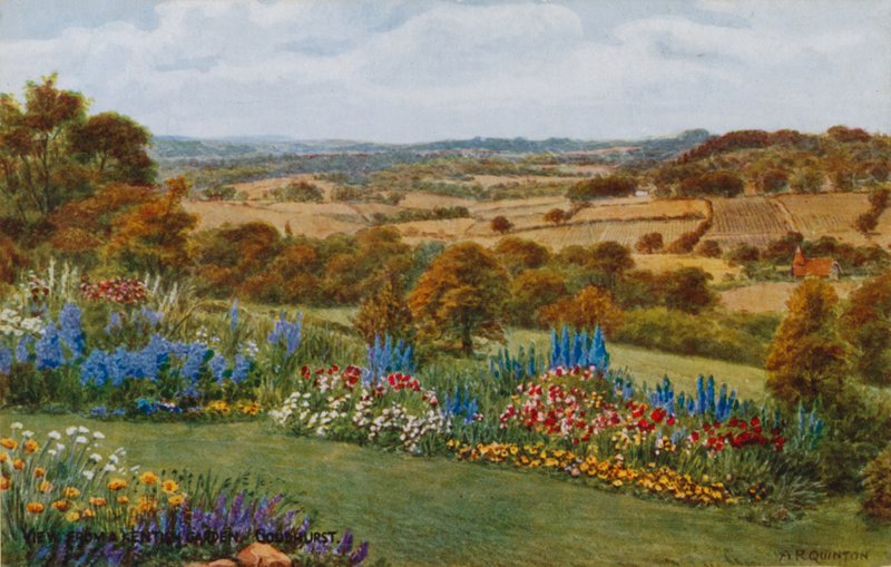 Vista desde un jardín de Kentism, Goudhurst de Alfred Robert Quinton