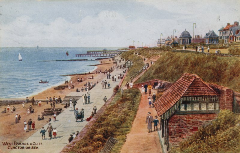 West Parade y Cliff, Clacton-on-Sea de Alfred Robert Quinton