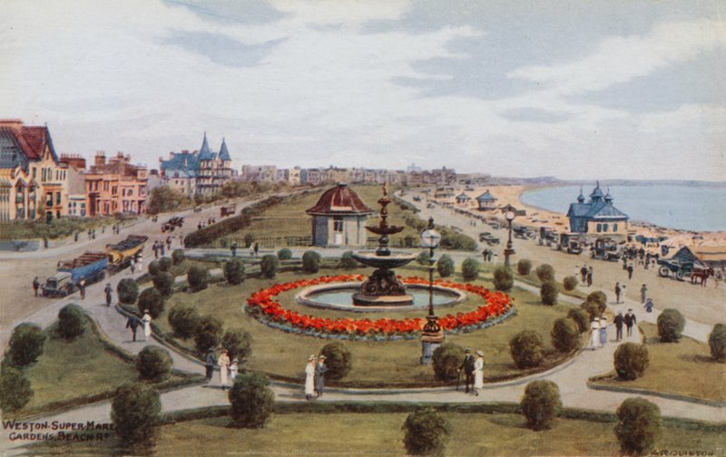 Weston-Super-Mare, Jardines, Playa de Alfred Robert Quinton