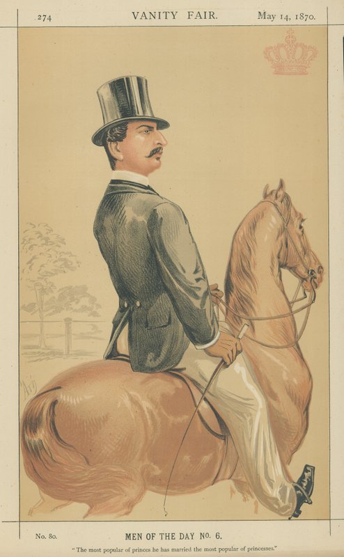 Príncipe Teck (litografía a color) de Alfred Thompson
