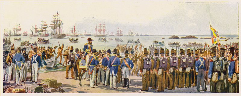 Aterrizaje en Mindelo, Portugal de Alfredo Roque Gameiro