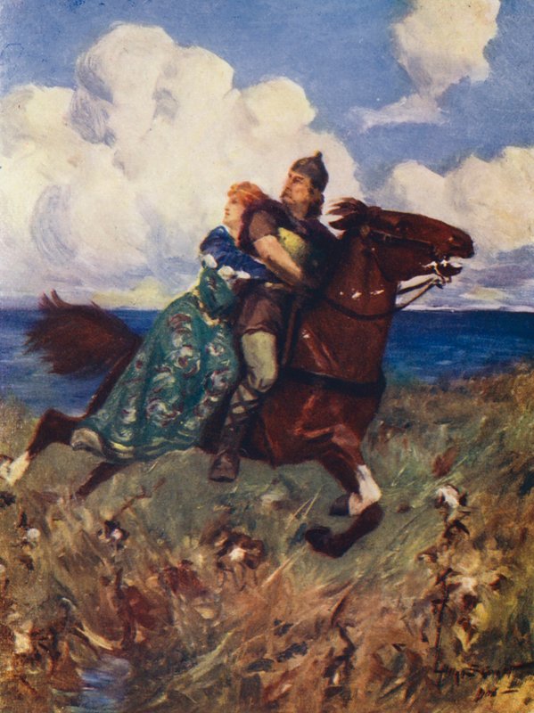 La batalla de los pájaros (litografía en color) de Allan Stewart