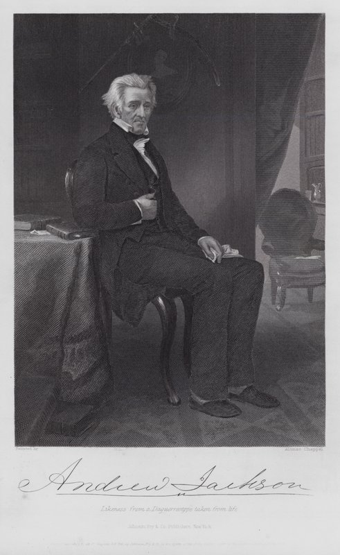 Andrew Jackson (grabado) de Alonzo (after) Chappel