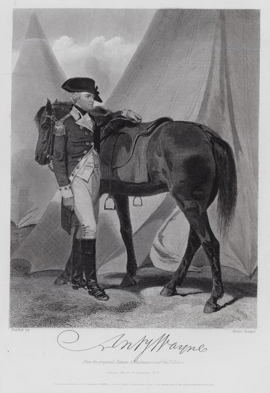 Anthony Wayne (grabado) de Alonzo (after) Chappel
