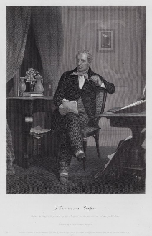James Fenimore Cooper (grabado) de Alonzo (after) Chappel