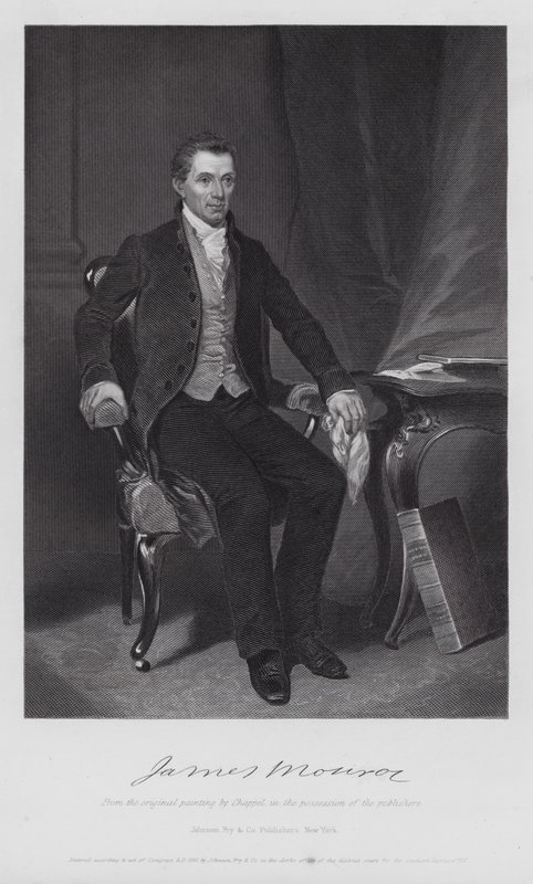 James Monroe (grabado) de Alonzo (after) Chappel
