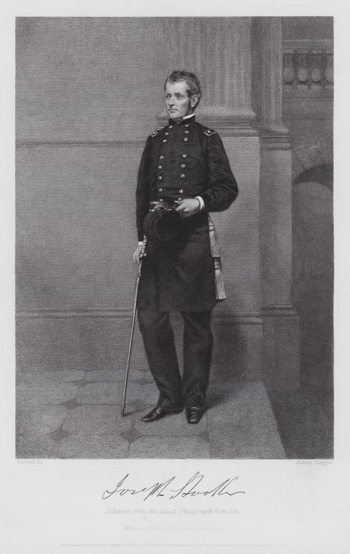 Joseph Hooker (grabado) de Alonzo (after) Chappel
