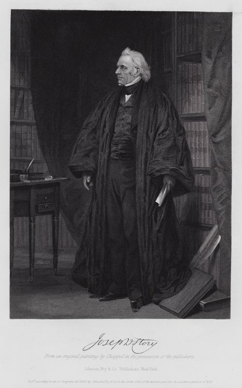 Joseph Story (grabado) de Alonzo (after) Chappel