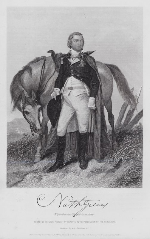 Nathaniel Greene (grabado) de Alonzo (after) Chappel