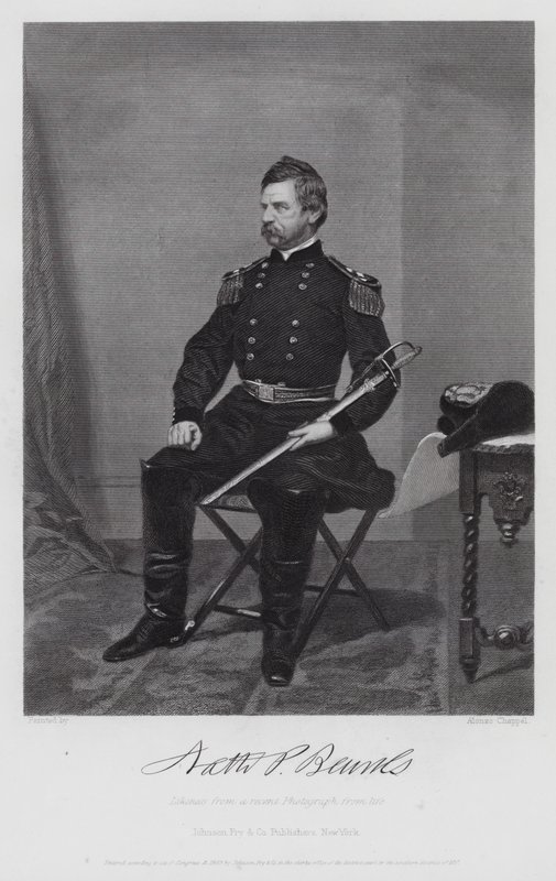 Nathaniel Prentiss Banks (grabado) de Alonzo (after) Chappel