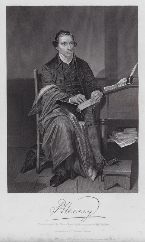 Patrick Henry (grabado) de Alonzo (after) Chappel