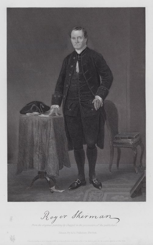 Roger Sherman (grabado) de Alonzo (after) Chappel
