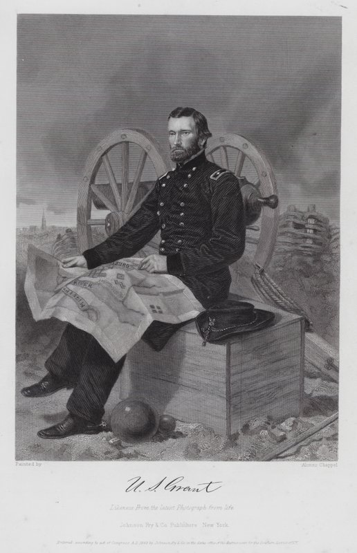 Ulysses S Grant (grabado) de Alonzo (after) Chappel