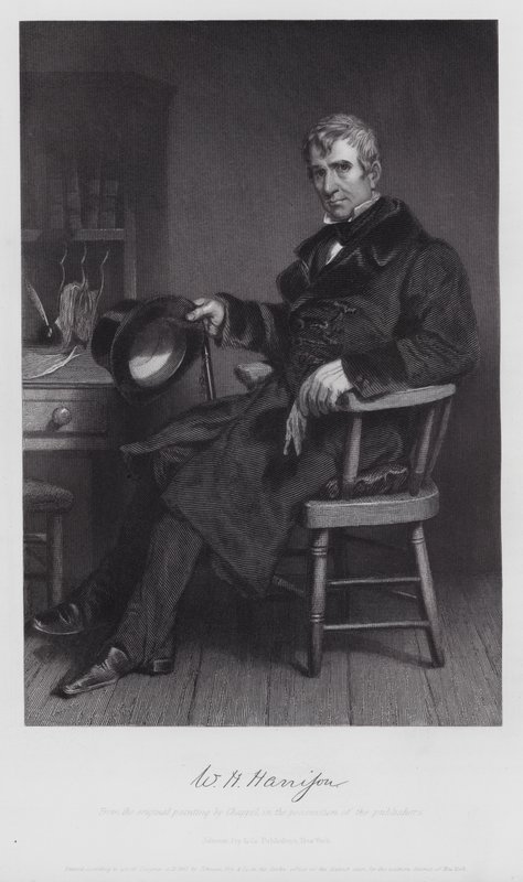 William Henry Harrison (grabado) de Alonzo (after) Chappel