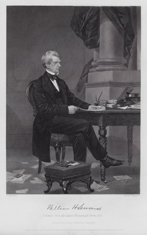 William Henry Seward (grabado) de Alonzo (after) Chappel