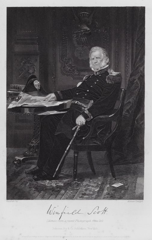 Winfield Scott (grabado) de Alonzo (after) Chappel