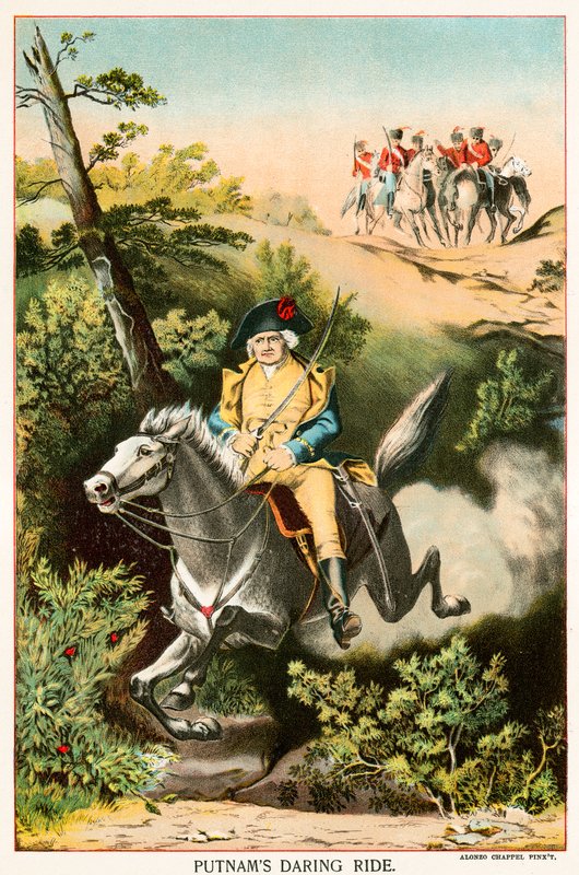El atrevido paseo de Putnam de Alonzo Chappel