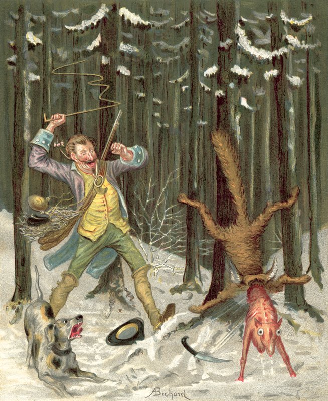 Aventuras del Barón Munchausen de Alphonse Adolphe Bichard