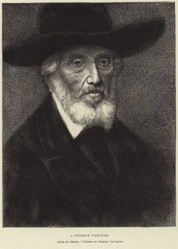 Retrato de Thomas Carlyle de Alphonse Legros