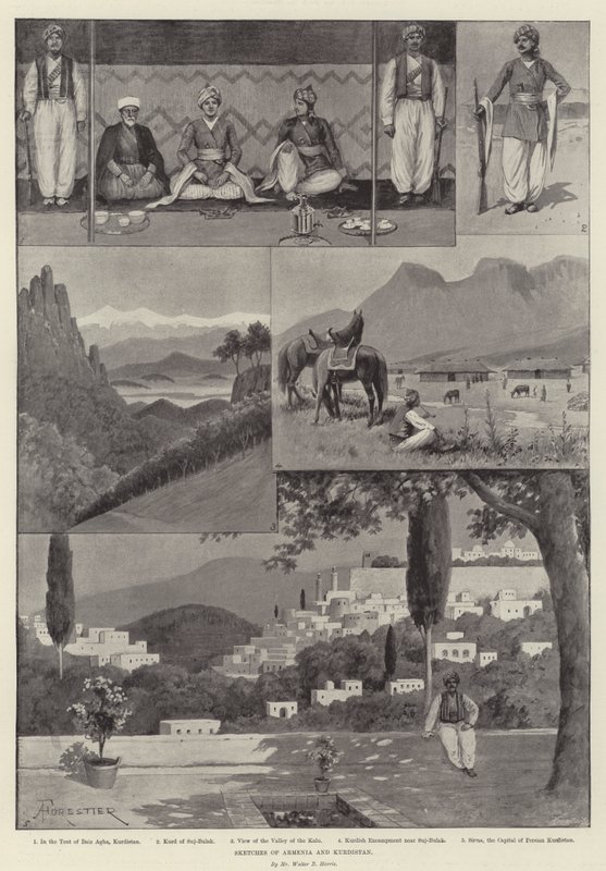 Bocetos de Armenia y Kurdistán de Amedee Forestier