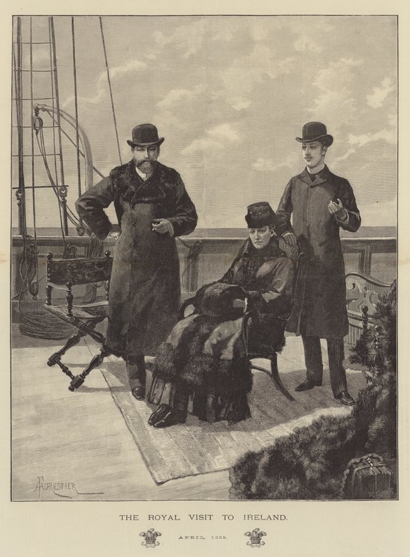 La visita real a Irlanda, abril de 1885 de Amedee Forestier
