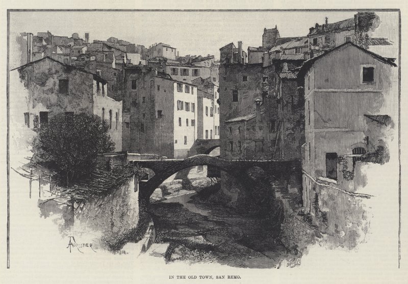 En el casco antiguo, San Remo de Amedee Forestier