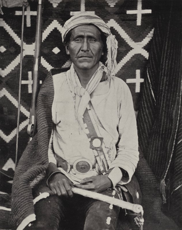 Un indio Navajo de American Photographer (after)