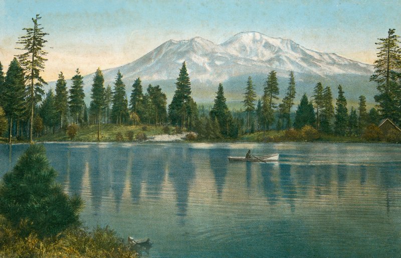 Monte Shasta, desde el Lago Reservoir de American Photographer (after)