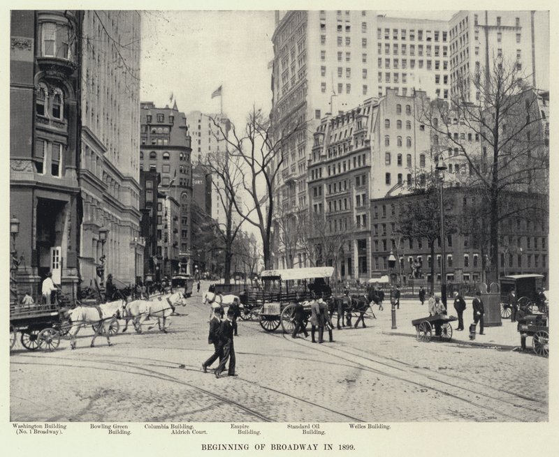 Inicio de Broadway en 1899 de American Photographer