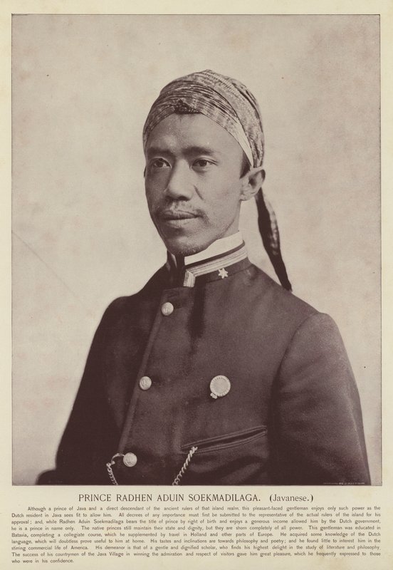 Príncipe Radhen Aduin Soekmadilaga, javanés de American Photographer