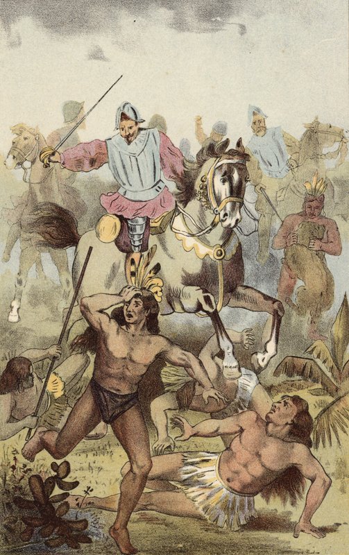 Batalla con los indios de la Vega de American School