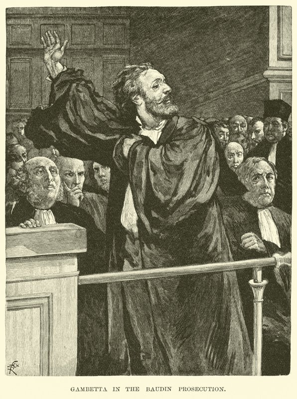 Gambetta en la acusación de Baudin de American School