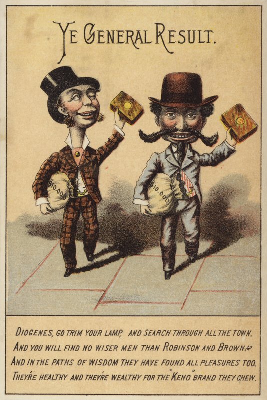 Caballeros con tabaco, Robinson y Brown de American School