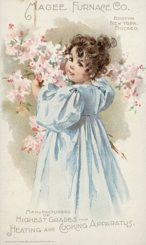 Niña con Vestido Azul de American School