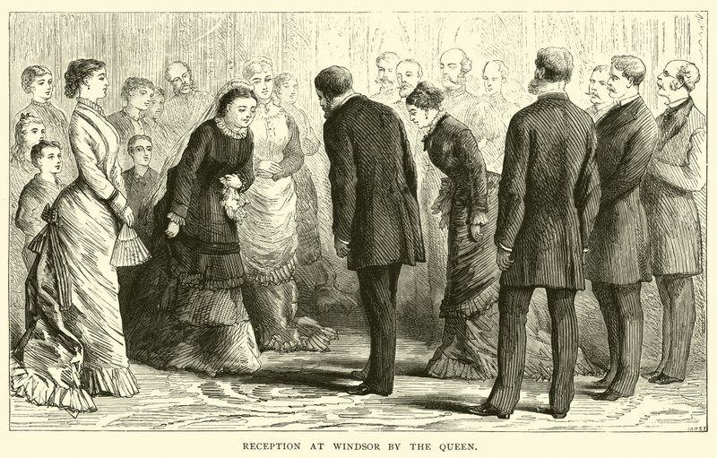 Recepción en Windsor por la Reina de American School