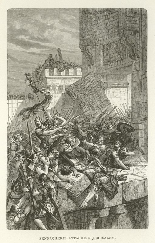 Senaquerib atacando Jerusalén de American School