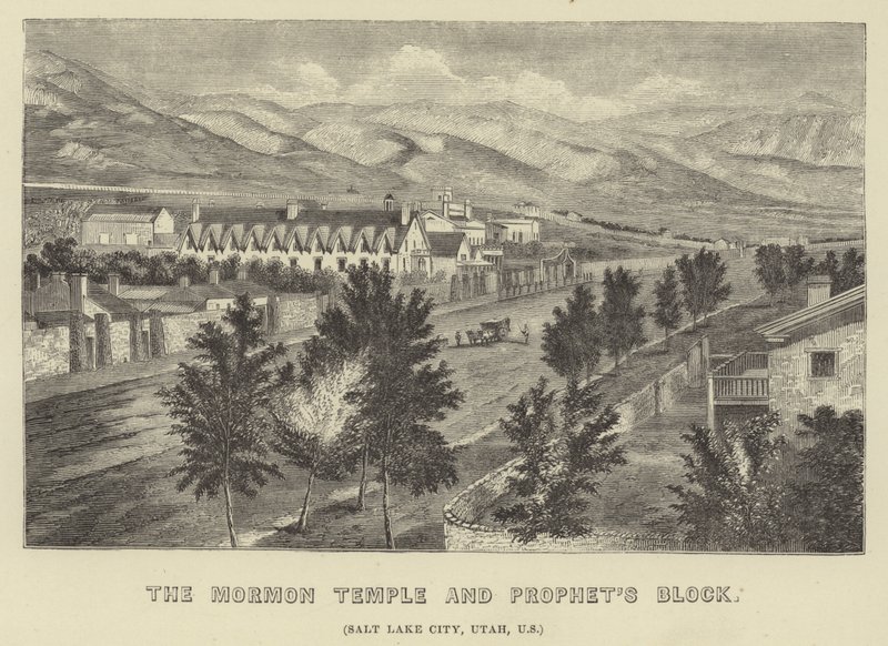 El Templo Mormón y el Bloque de los Profetas de American School