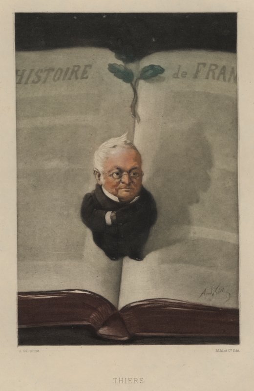 Adolphe Thiers, estadista e historiador francés de Andre Gill