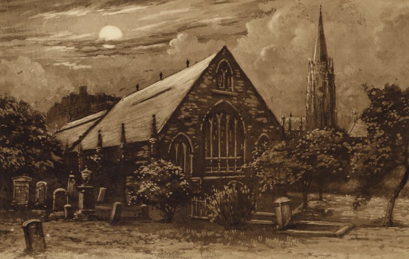 Edimburgo: Iglesia de Greyfriars (lito) de Andrew Allan