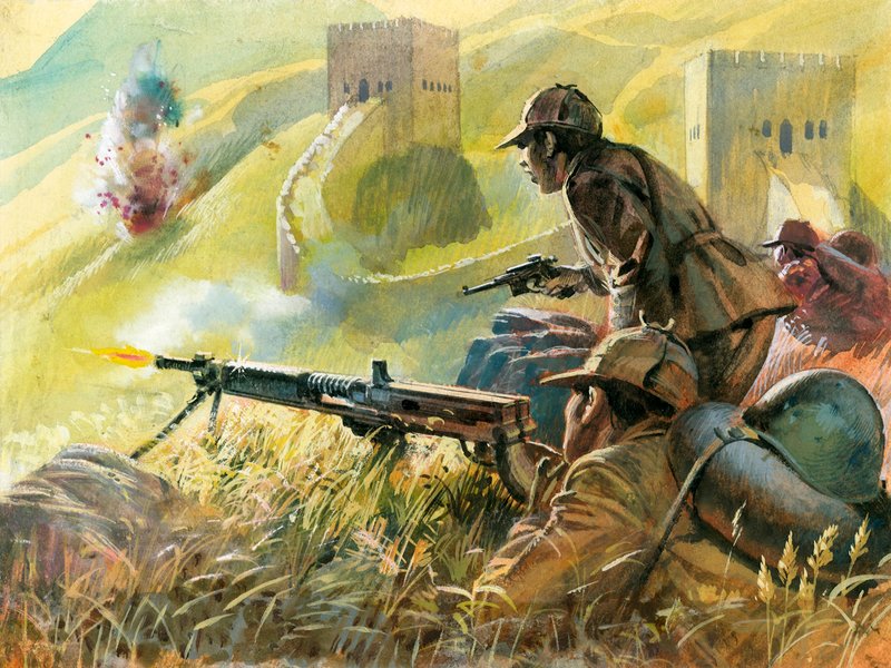 Lucha junto a la Gran Muralla China de Andrew Howat