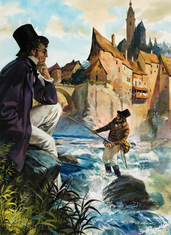 La trucha de Schubert (gouache sobre papel) de Andrew Howat